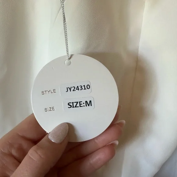 White Pearl Halter Dress (Oh Hello Clothing) - Picture 5 of 5